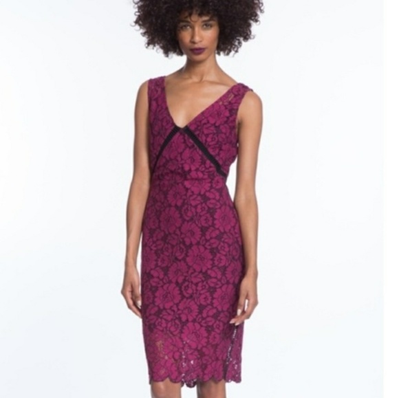 NWT Plum Lace Dress - Picture 2 of 4
